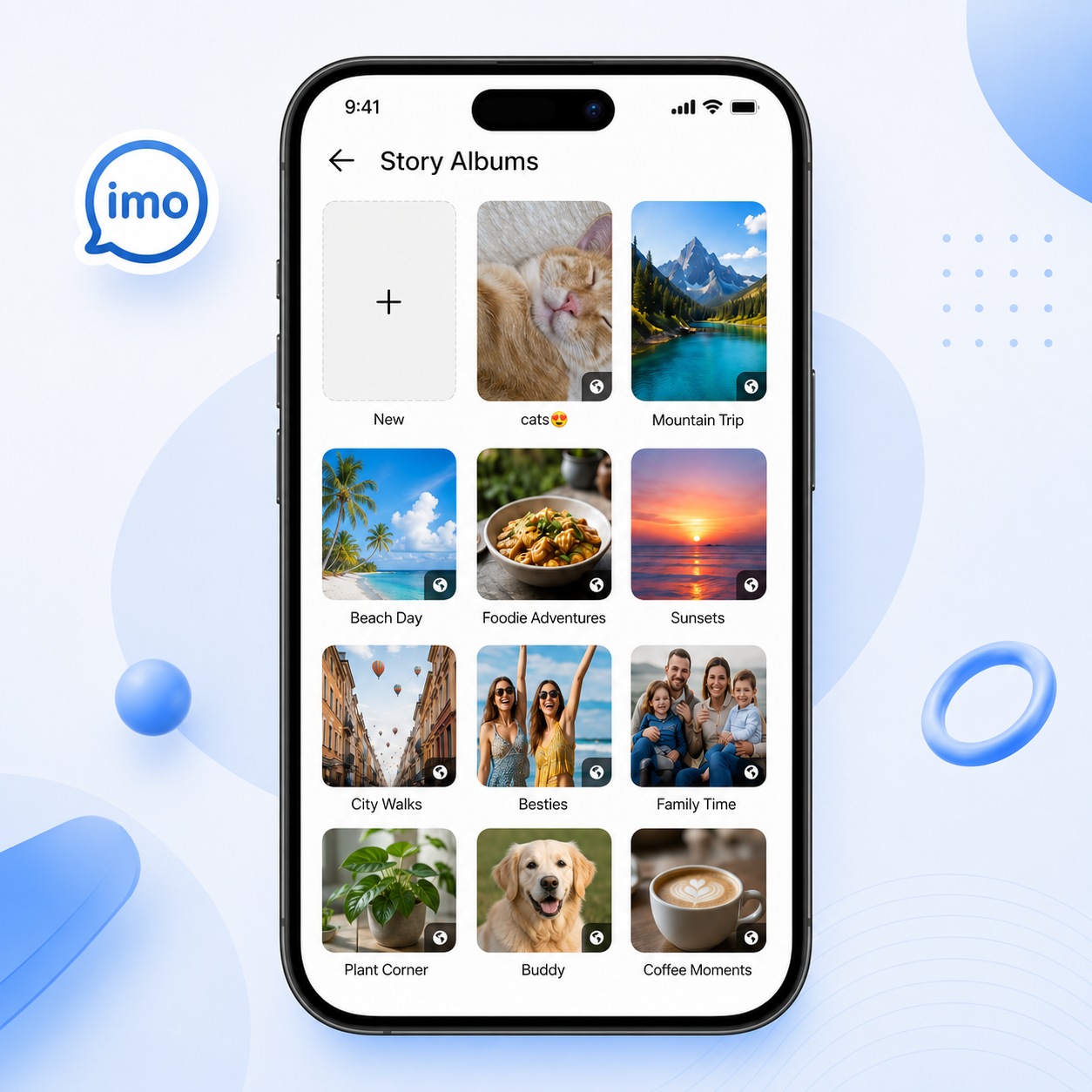 imo Story Album: Save Your Stories Beyond 24 Hours